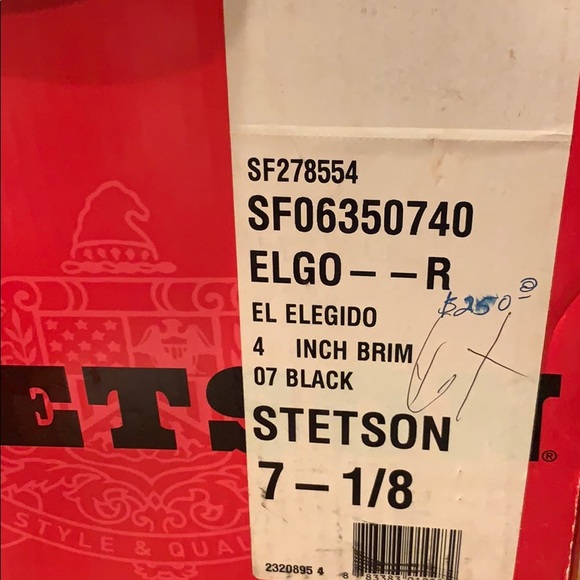 STETSON COWBOY BLACK HAT - Picture 4 of 9